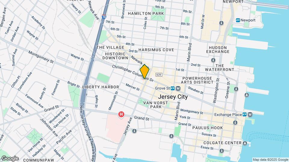 511 Jersey Ave Map and Location Details