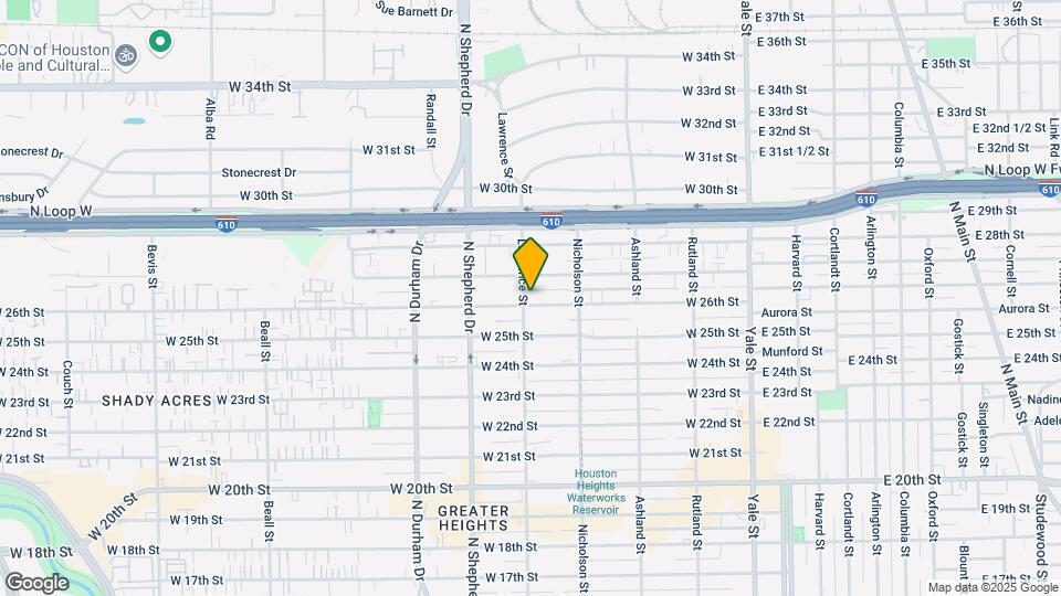 545 W 26th St Map and Location Details