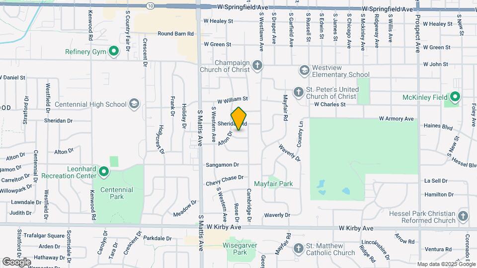 1606 Oxford Dr Map and Location Details