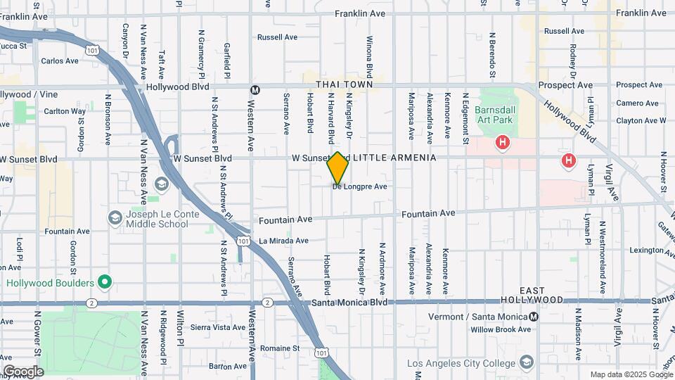 5216 De Longpre Ave Map and Location Details