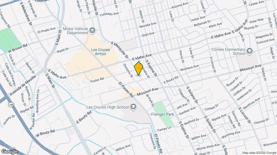 1424 S Esperanza St Map and Location Details