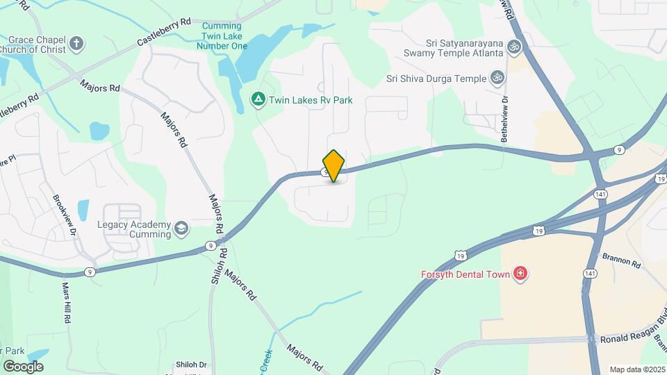 2875 Cross Creek Dr Map and Location Details