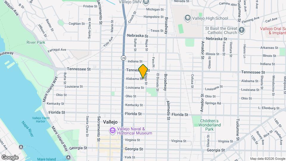 739 Alabama St Map and Location Details
