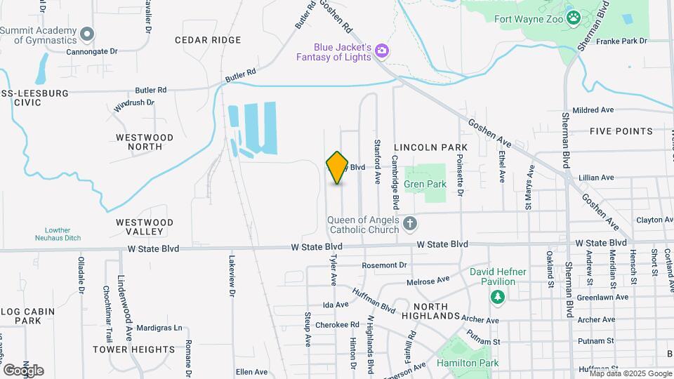 2527 Princeton Ave Map and Location Details