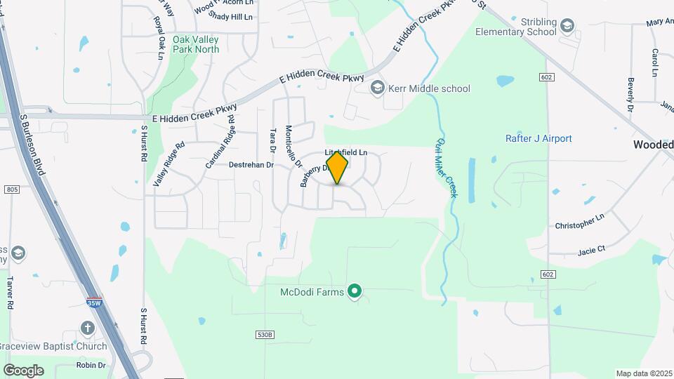1228 Monticello Dr Map and Location Details
