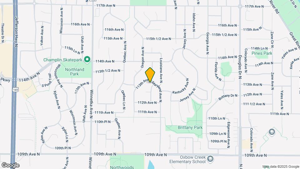 11233 Nevada Ave N Map and Location Details