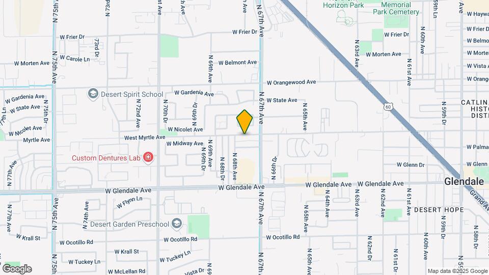 6731 W Myrtle Ave Mapa y Detalles de la Ubicación