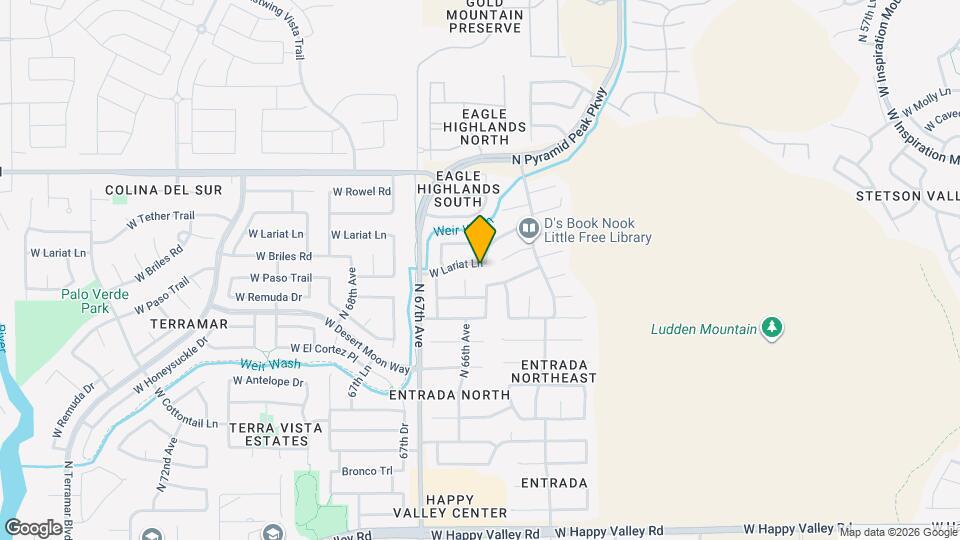 6525 W Lariat Ln Map and Location Details