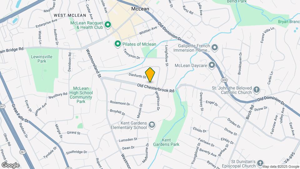 6704 Old Chesterbrook Rd Map and Location Details