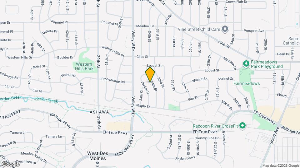 320 34th St Map and Location Details