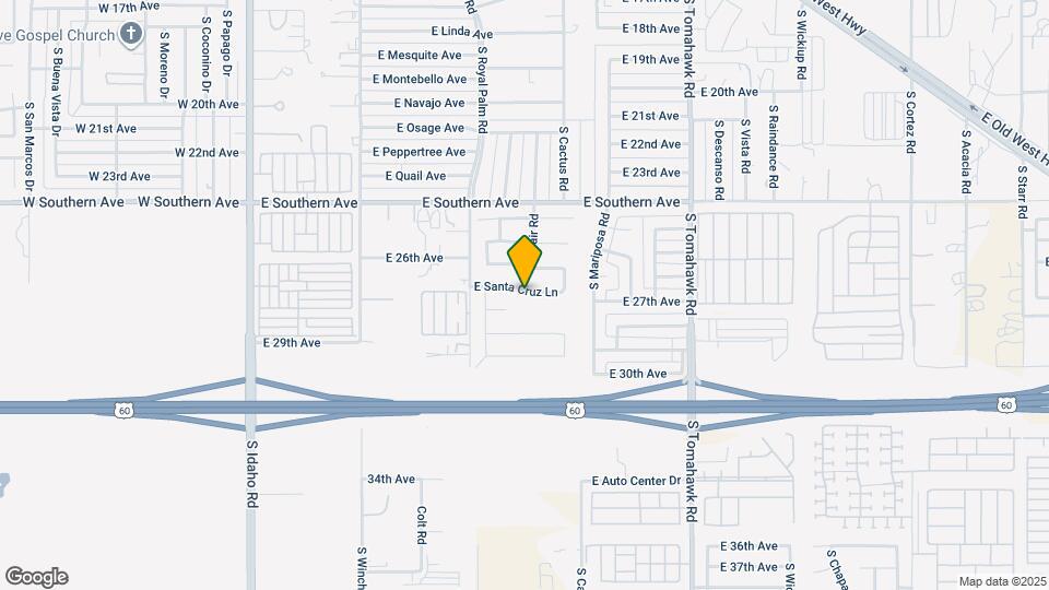 987 E Santa Cruz Ln Map and Location Details