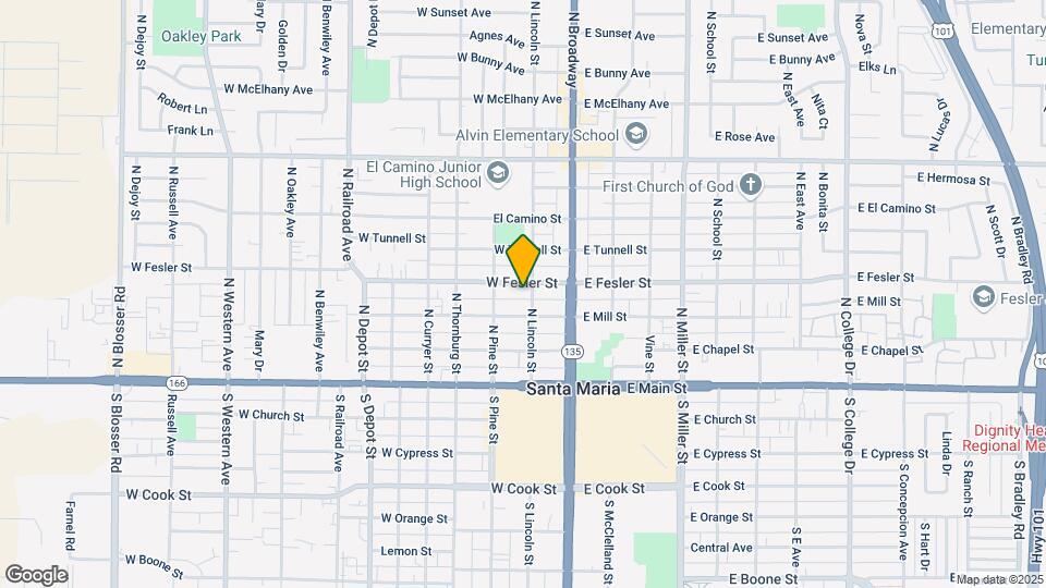 319 N Lincoln St Map and Location Details