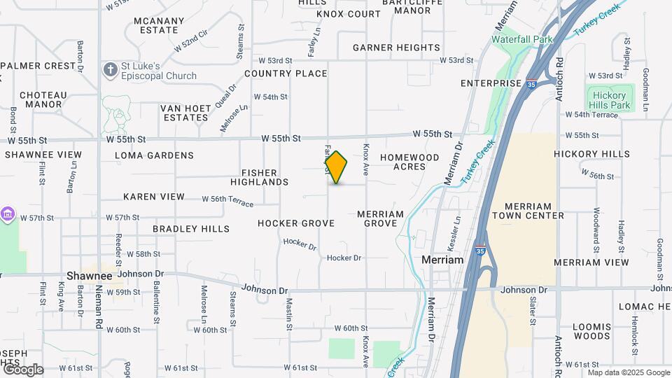 9817 W 56th Terrace Map and Location Details