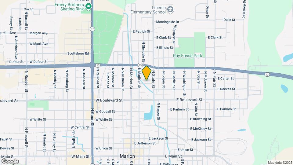 210 E Charles St Map and Location Details