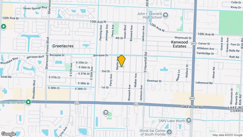 313 Swain Blvd Map and Location Details