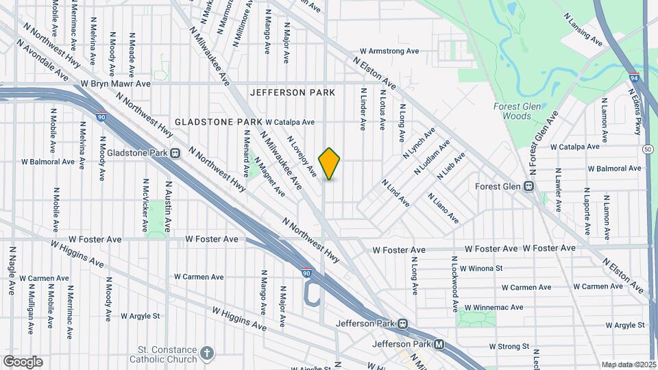 5329 N Central Ave, Unit 1 Map and Location Details