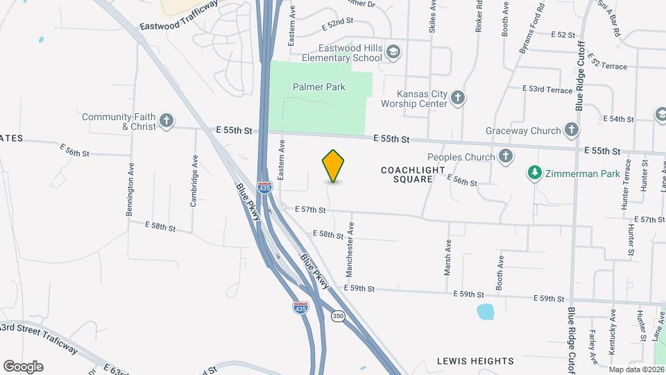 5613 Palmer Ave Map and Location Details