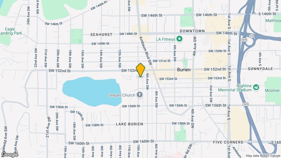 Lake Burien View Map and Location Details