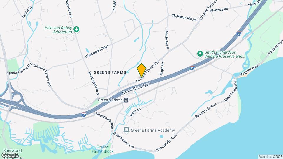 296 Greens Farms Rd Mapa y Detalles de la Ubicación