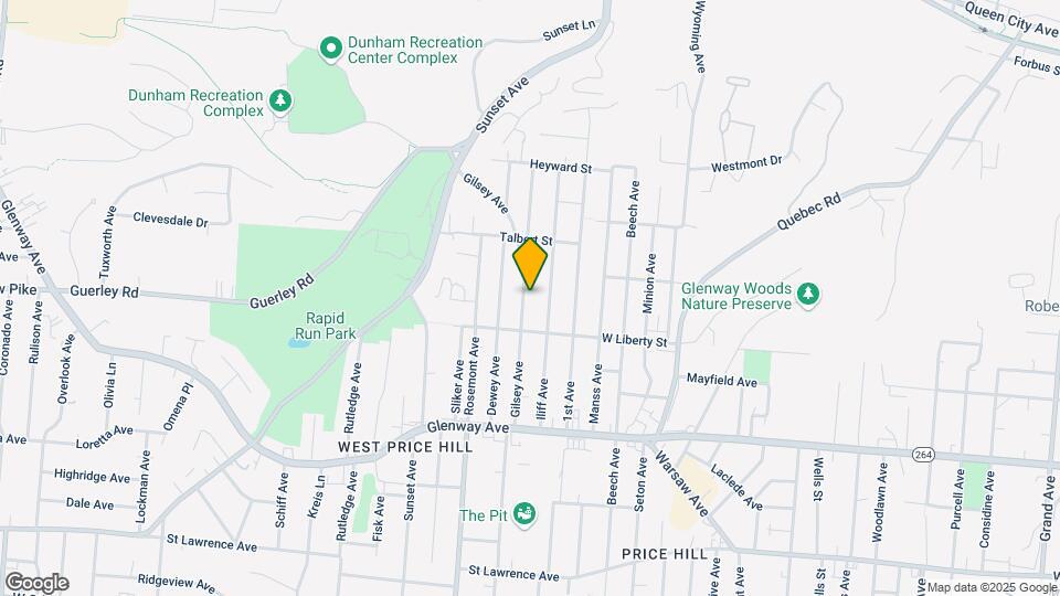 1628 Gilsey Ave Map and Location Details