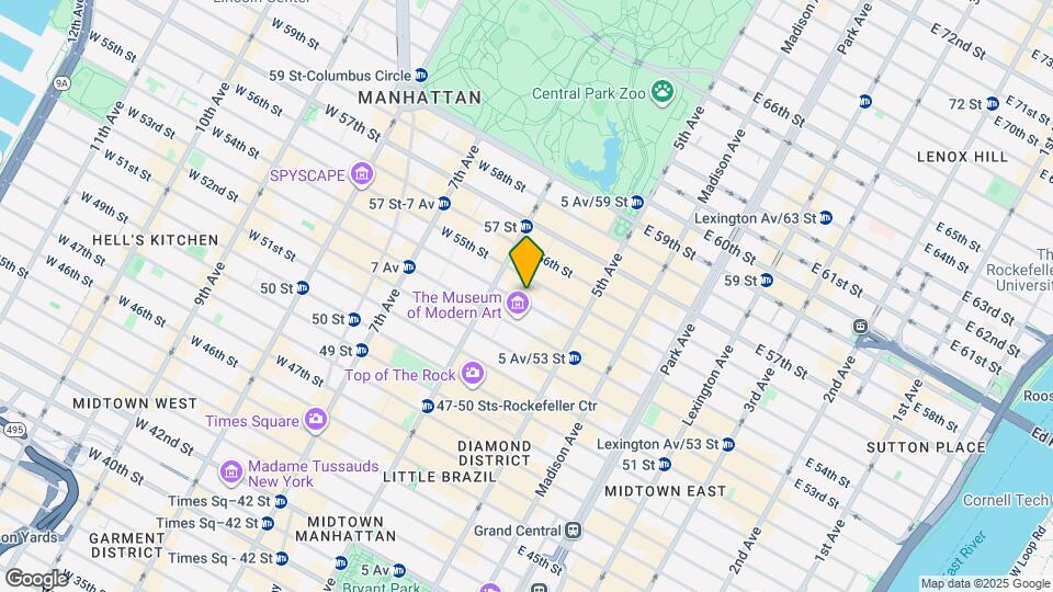 24 W 45th St Map and Location Details