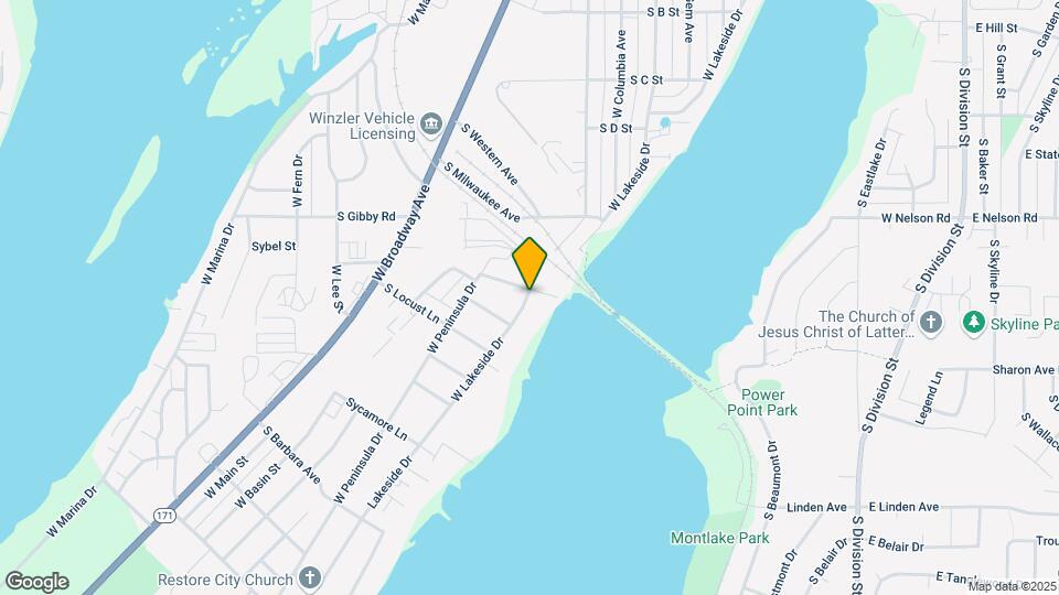 1417 W Lakeside Dr Map and Location Details