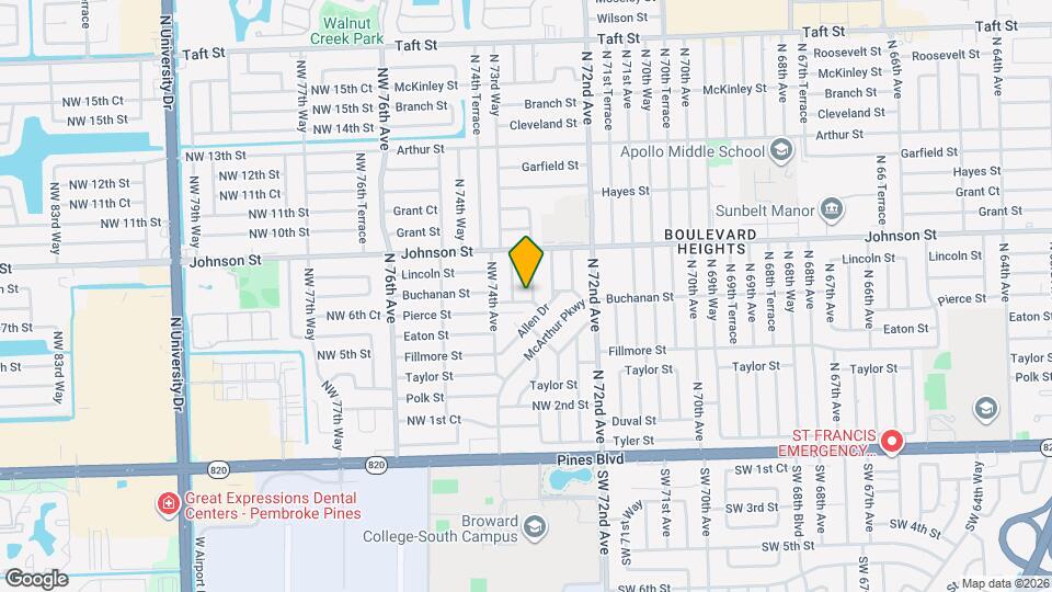 650 N 73rd Ave Map and Location Details