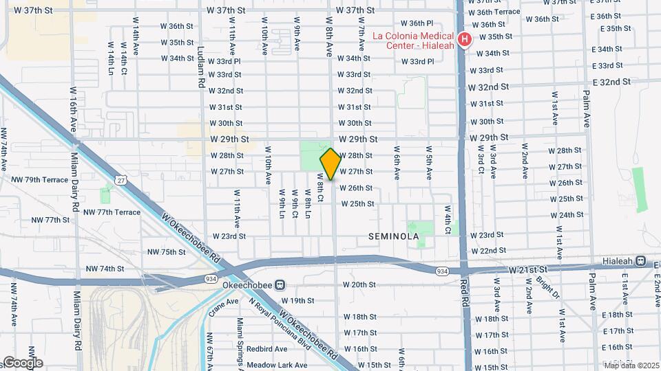 2608 W 8th Ave Map and Location Details