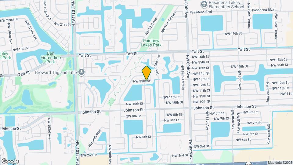 9320 NW 13th St Map and Location Details