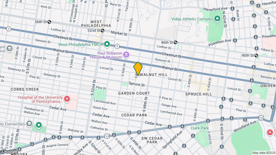 241 S 49th St, Unit Unit 606 Map and Location Details