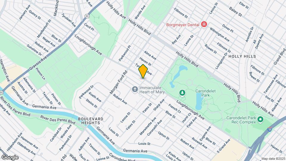 4116 Loughborough Ave, Unit West Map and Location Details
