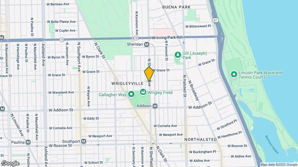 3736 N Sheffield Ave Map and Location Details