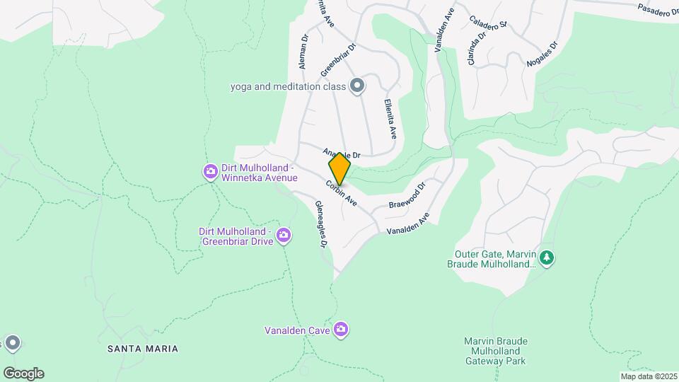 3814 Corbin Ave Map and Location Details