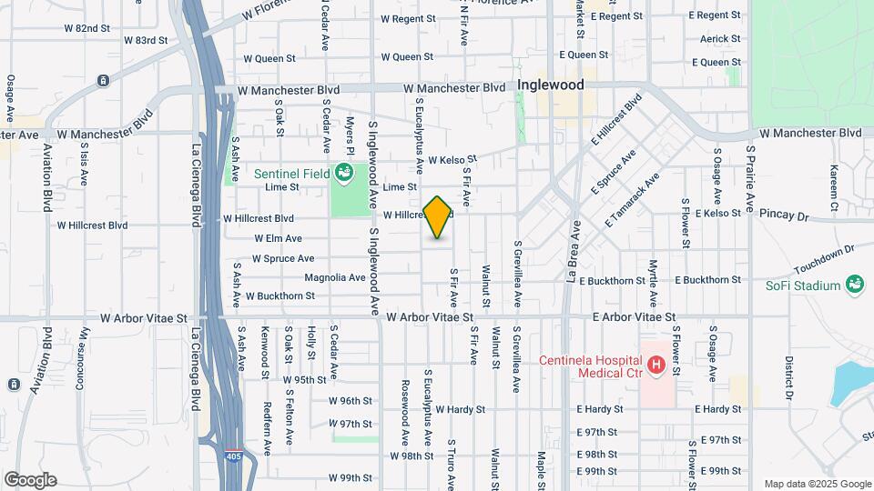 219 W Spruce Ave Map and Location Details
