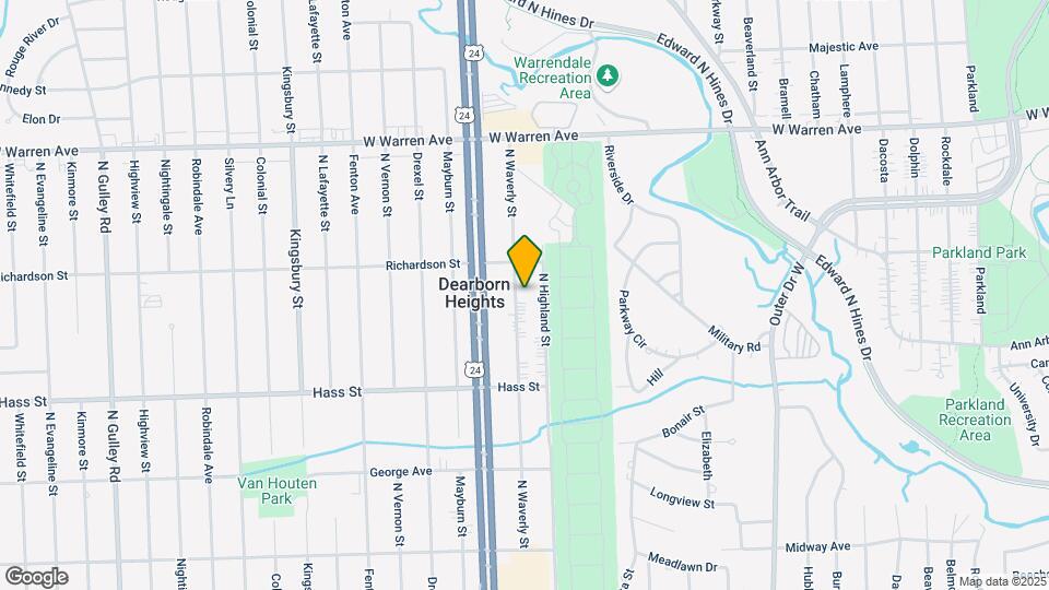 6588 N Waverly St Map and Location Details