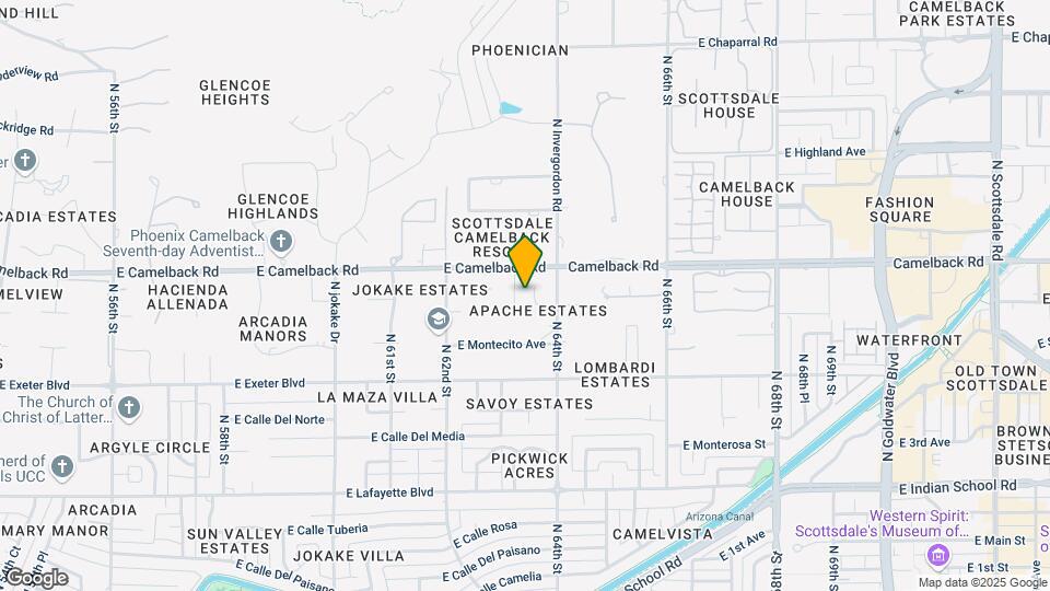 6319 E Mariposa St Map and Location Details