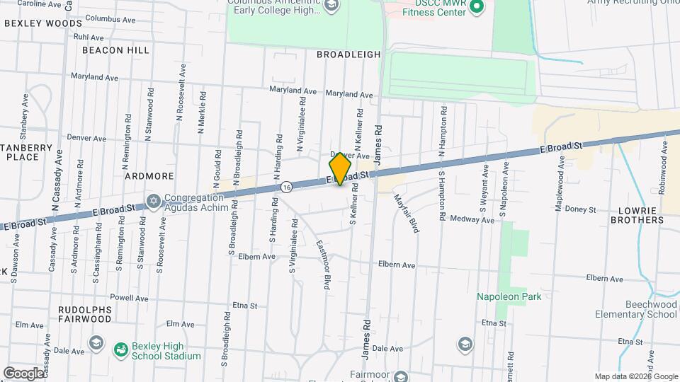 3191 E Broad St Map and Location Details