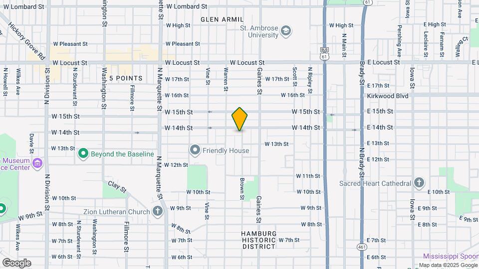 1318 Brown St Map and Location Details