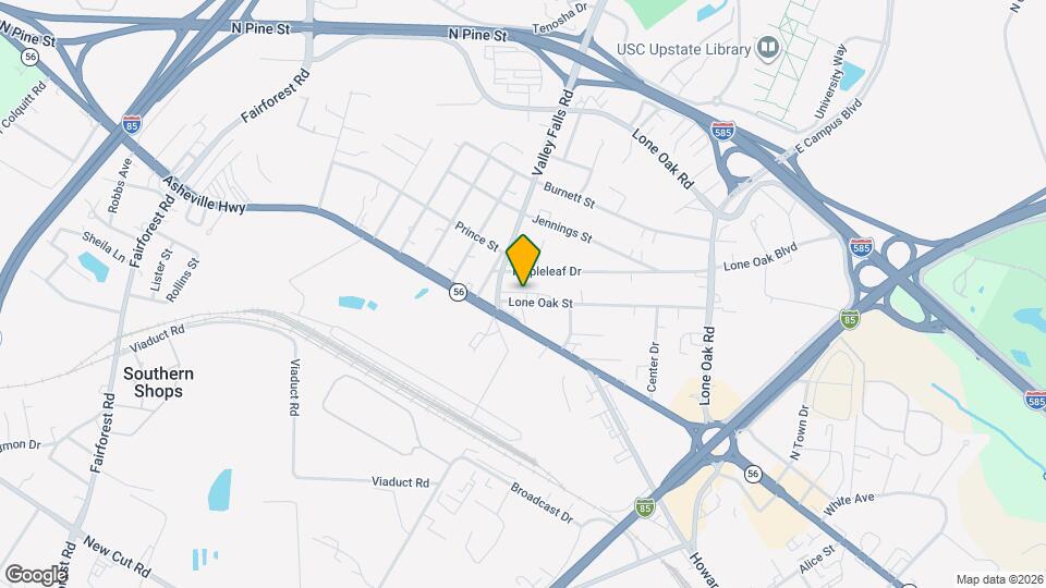 7558 Lone Oak St Map and Location Details