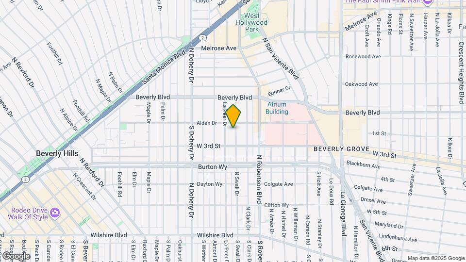 121 S Swall Dr Map and Location Details