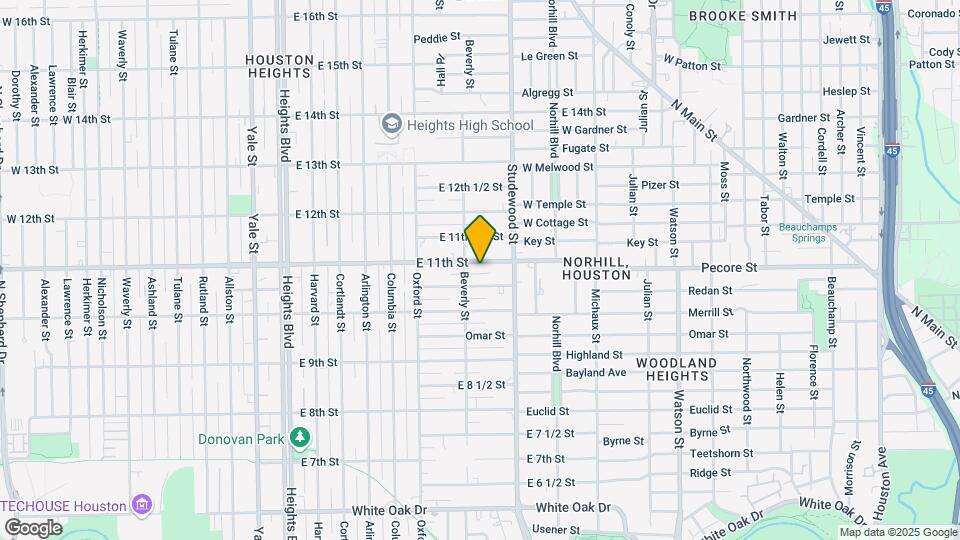 714 E 11th St Map and Location Details