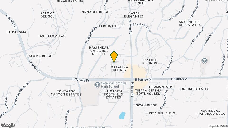 5725 N Camino De La Noche Map and Location Details