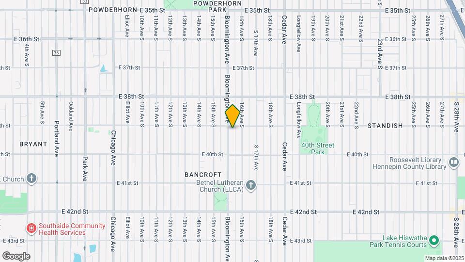 3905 Bloomington Ave Map and Location Details