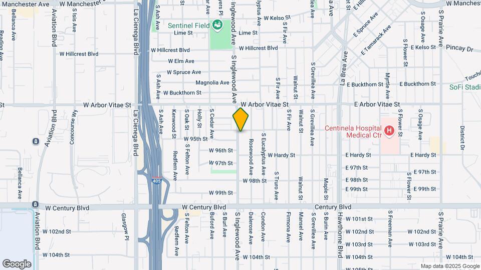 1004 S Inglewood Ave Map and Location Details