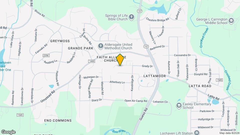 1819 Grady Dr Map and Location Details