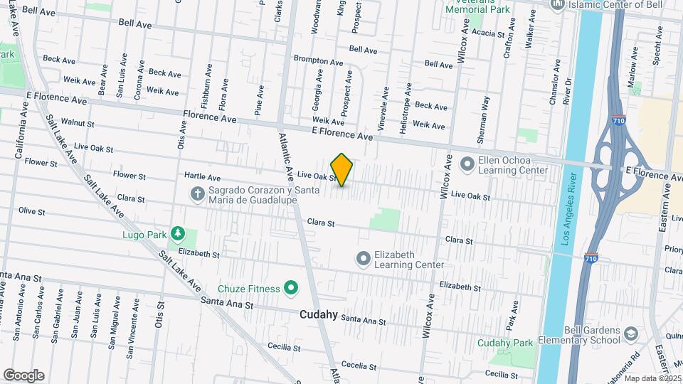 4642-4650 Live Oak St Mapa y Detalles de la Ubicación