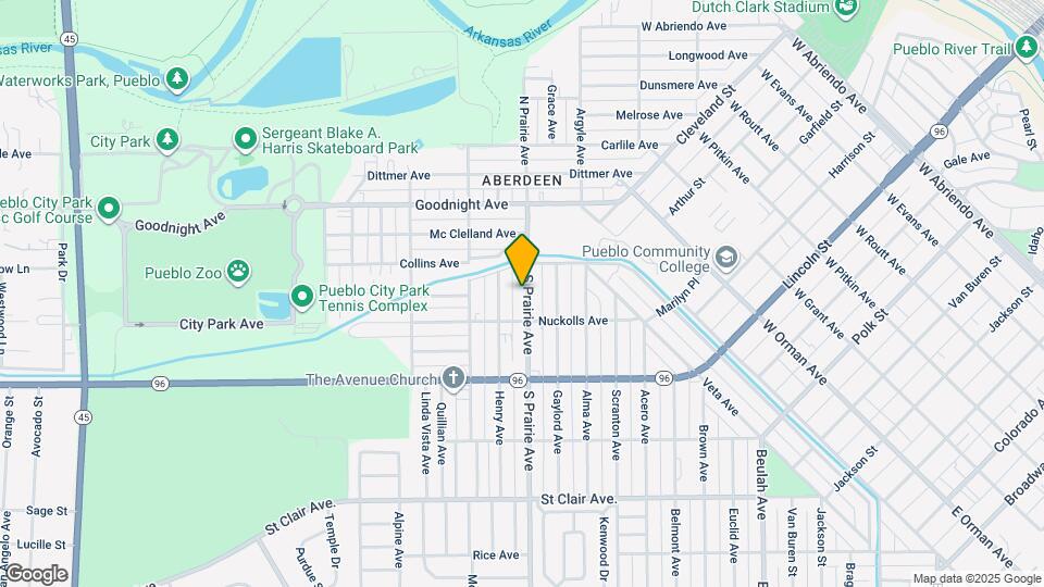 325 S Prairie Ave Map and Location Details