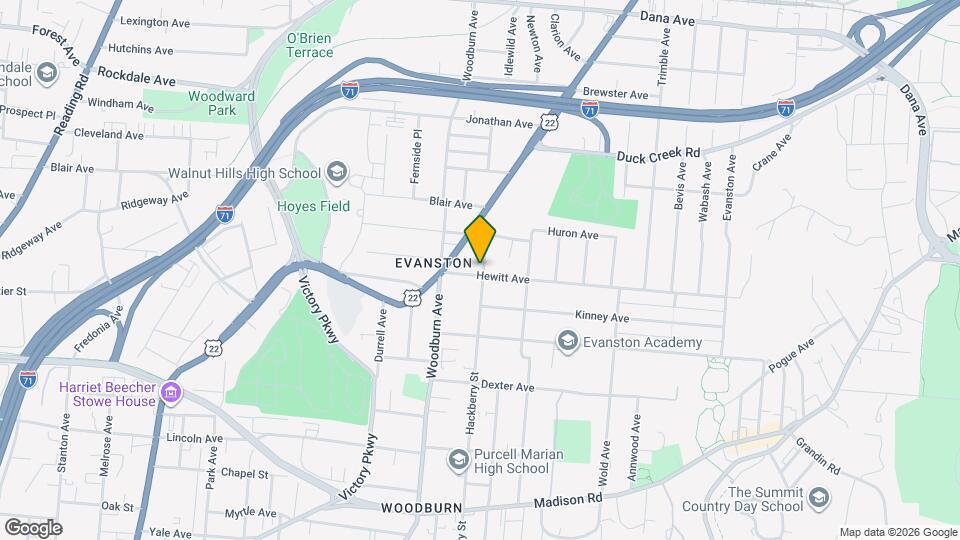 1634 Hewitt Ave Map and Location Details