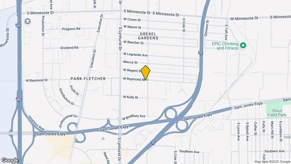 5109 W Raymond St Map and Location Details