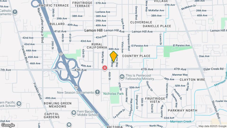 6321 Leola Way Map and Location Details